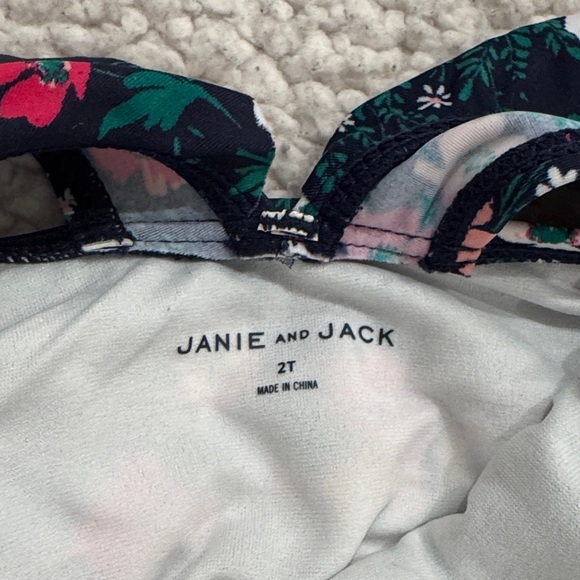 Janie and Jack Floral Swimsuit - Picture 4 of 7